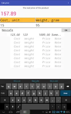 Calculator calc price android App screenshot 3